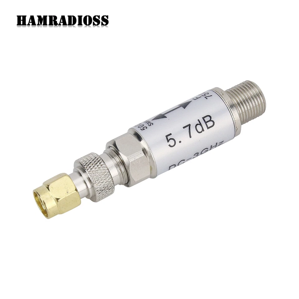 0 - 3GHz SMA Male to F Female Connector 50 - 75ohm Impedance Converter Accessory - Image 2 of 4