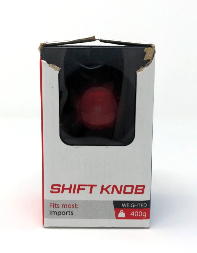 Perilla de cambio de bola ponderada DC Sports (universal) roja Foto 2 de 4