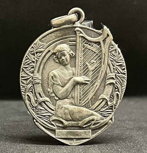 Uruguay 1920´ Musical Conservatory Art Nouveau lady playing harp romantic design - Bild 4 von 9