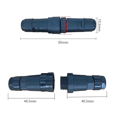 IP68 Waterproof Cable Connector 2/3/4/5/6-8Pin Aviation Plug Socket Panel/Inline - Picture 11 of 14