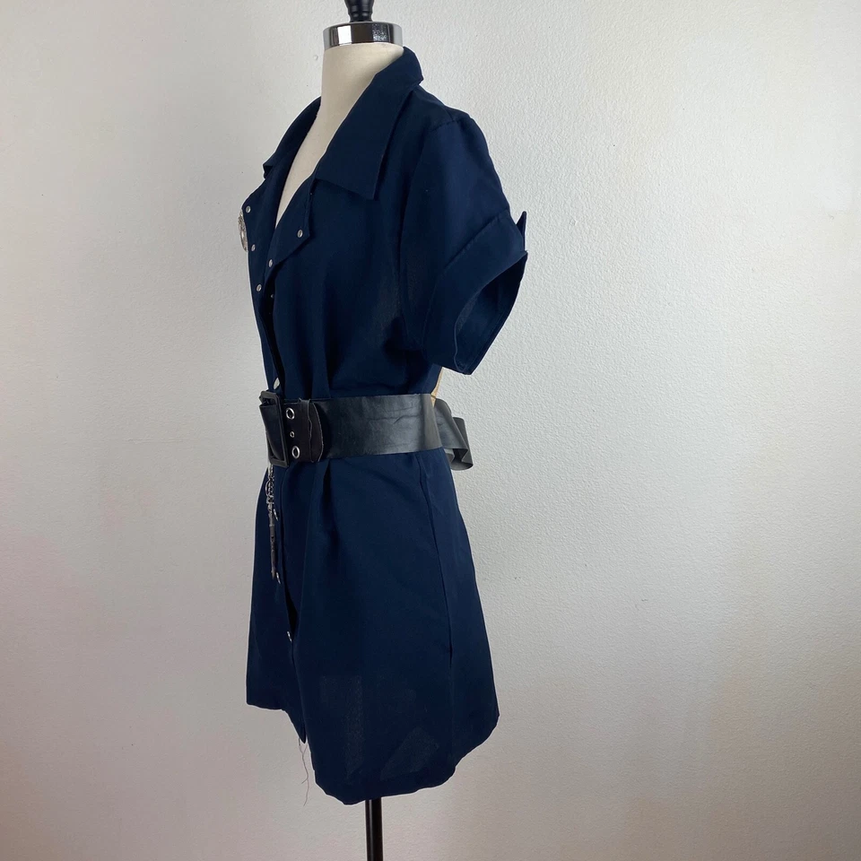 Spirit Halloween Female Police Dress Uniform Costume Fantasy Dark Blue Hand-Cuff - Image 4 of 4