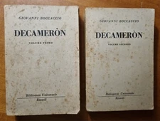 Decameron vol. I e II - Giovanni Boccaccio - di E. Ceva Valla - BUR Rizzoli 1950