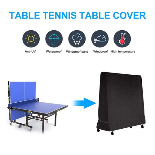 Ping Pong Table Cover Outdoor Waterproof,Table Tennis Cover Fits Both Folding Ta - Picture 7 of 13