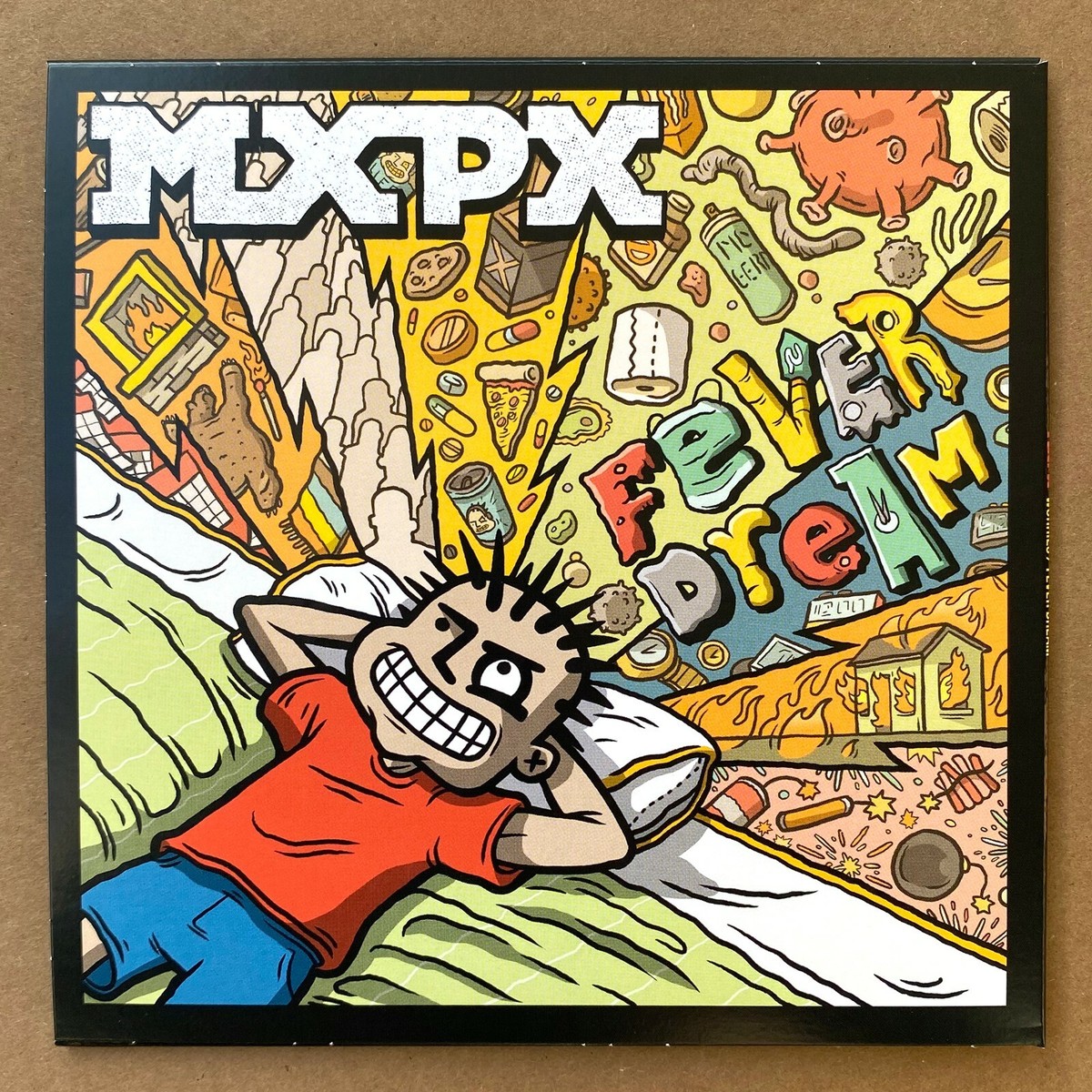 MxPx Signed Worries / Fever Dream Color Punk Rock Vinyl Record 7