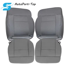 For 2004-2008 Ford F150 STX XLT Cloth Seat Cover Front Bottom & Lean Back Gray