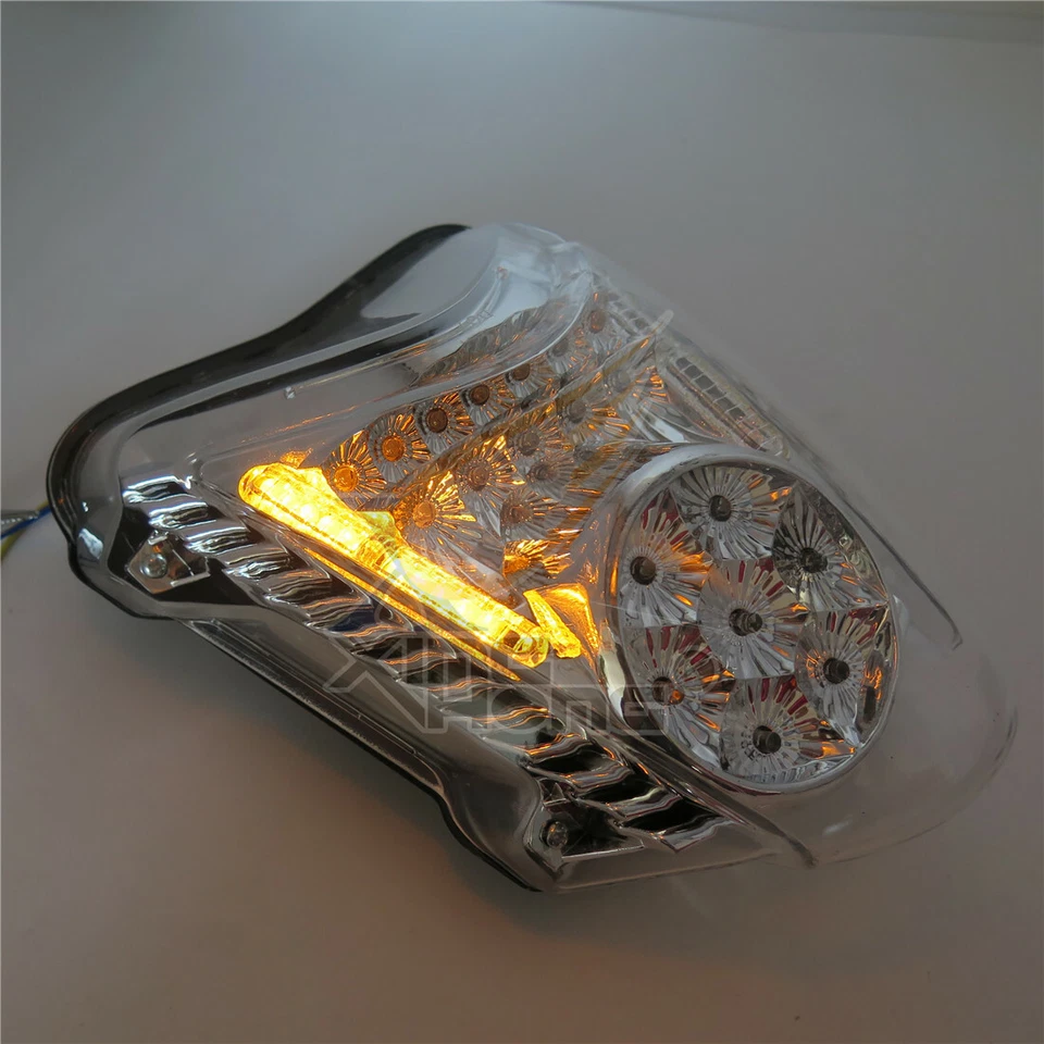 Luz traseira de LED sinais de seta para 2008-2019 SUZUKI Hayabusa GSX1300R transparente - Imagem 3 de 4