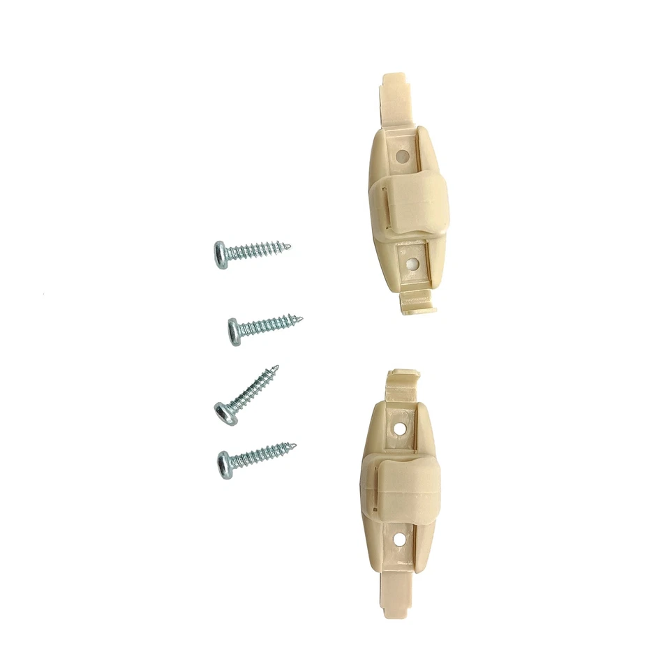 Soporte de clip para visera de sol beige 2 piezas para 99-06 BMW E46 328ci 328i 330i 330ci Foto 2 de 4