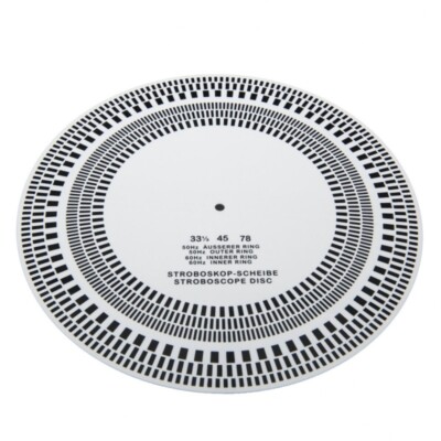 Analoge Studio Strobe Speed Test Disc (105 mm Durchmesser)