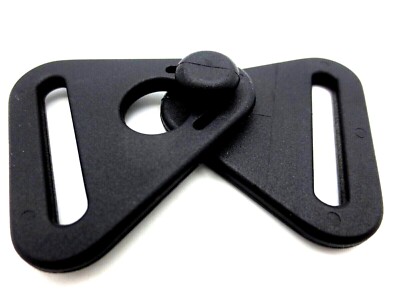 Gallus Strap Buckle Fits 25mm 1'' Wide - Durable Polyacetal Black, Free Shipping!