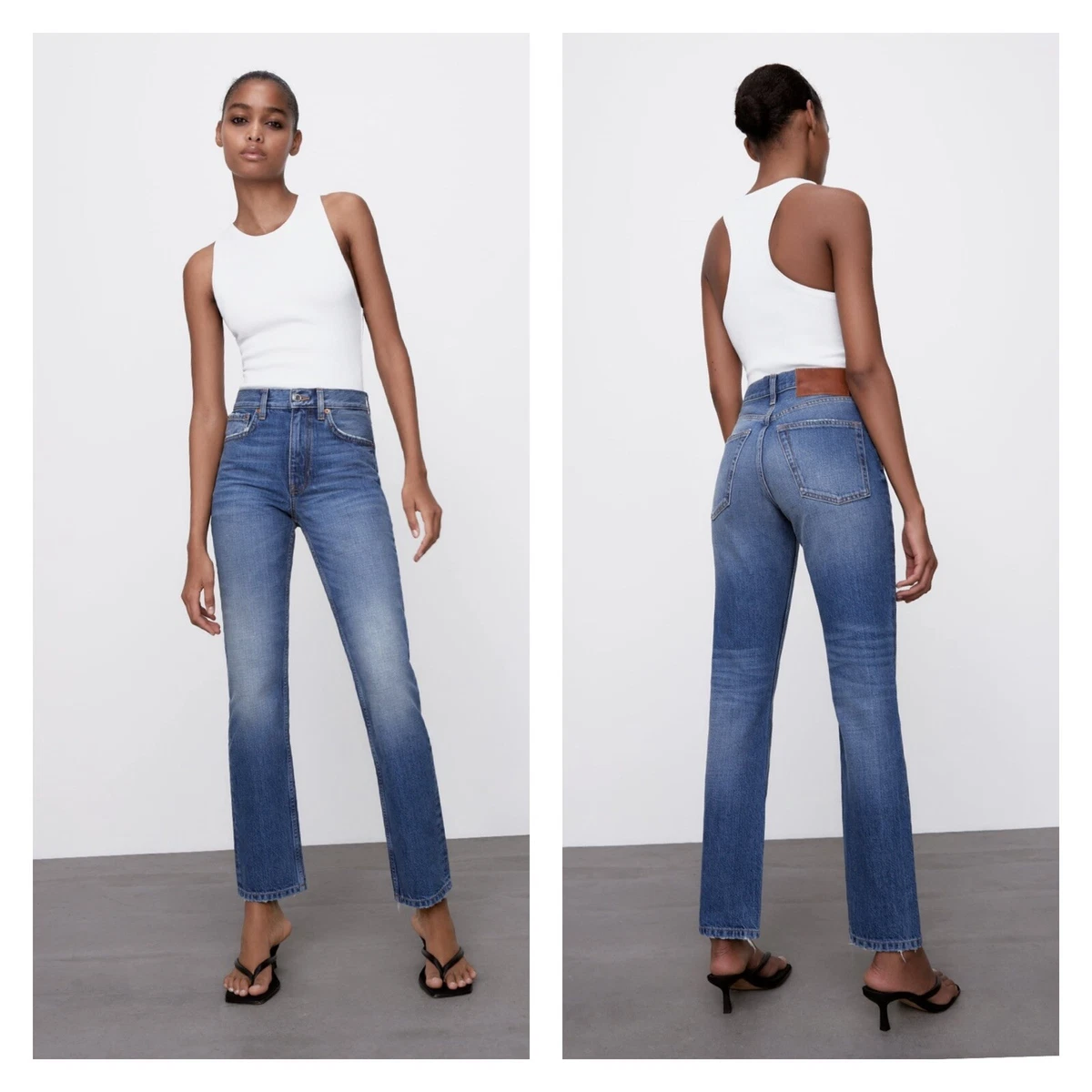 NWT Zara Premium Denim The Truth High Rise Slim Jeans Size 6 Classic | eBay