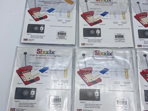 CARTELLE GOFFRATURA SIZZIX ~ Lotto Tagliere Stencil Ottone ~ Diversi Disponibili!!! - Foto 6 di 7