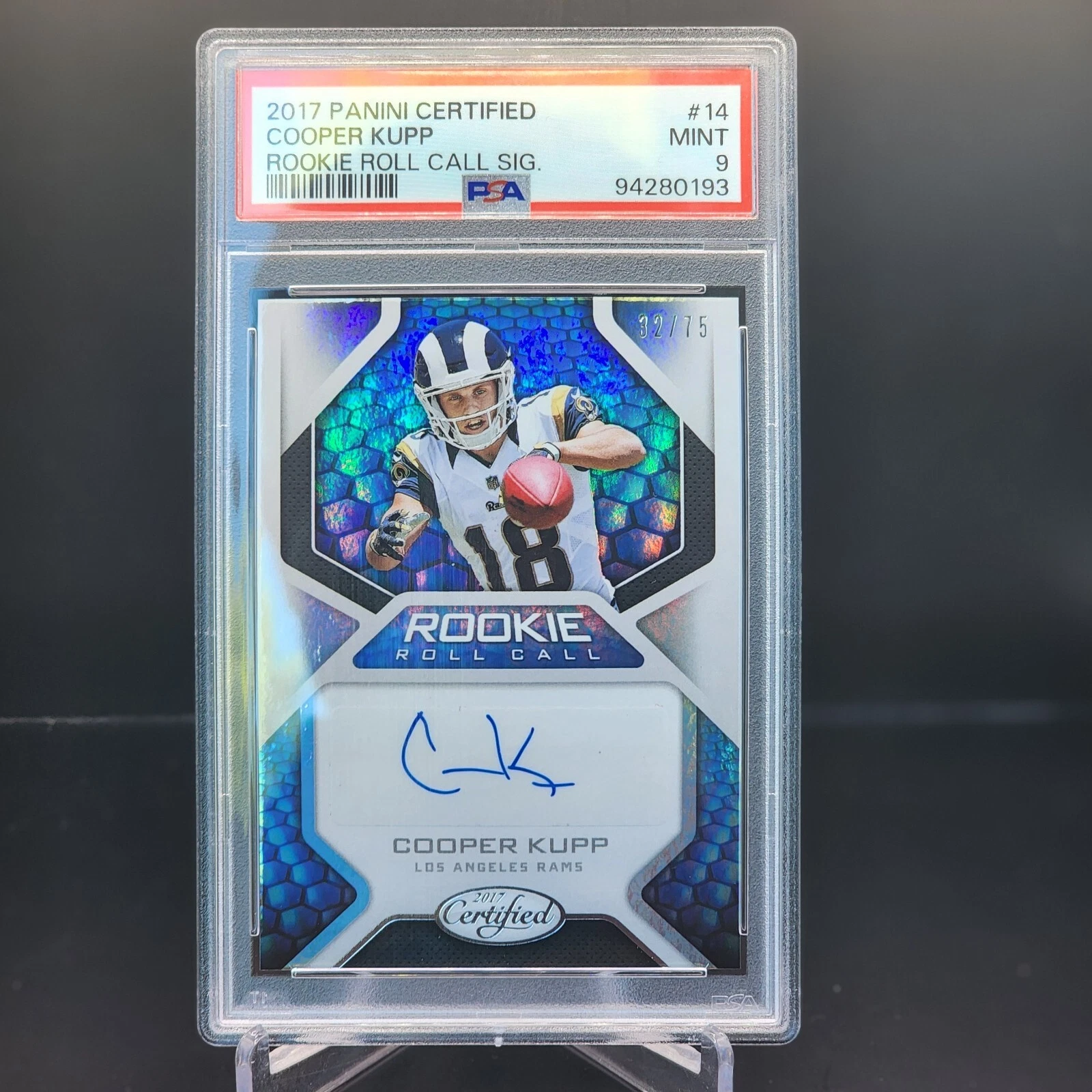 Cooper Kupp Panini Certified Rookie Roll Call Signatures #14 Base