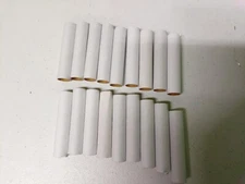 Lot of 18 Empty Cardboard Spools Rolls Tubes  Art Crafts 3" inch long x 1/2 inch