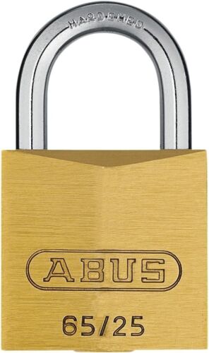 ABUS Vorhängeschloss Messing 65/25 - Kofferschloss - ABUS-Sicherheitslevel 3 - Picture 1 of 2