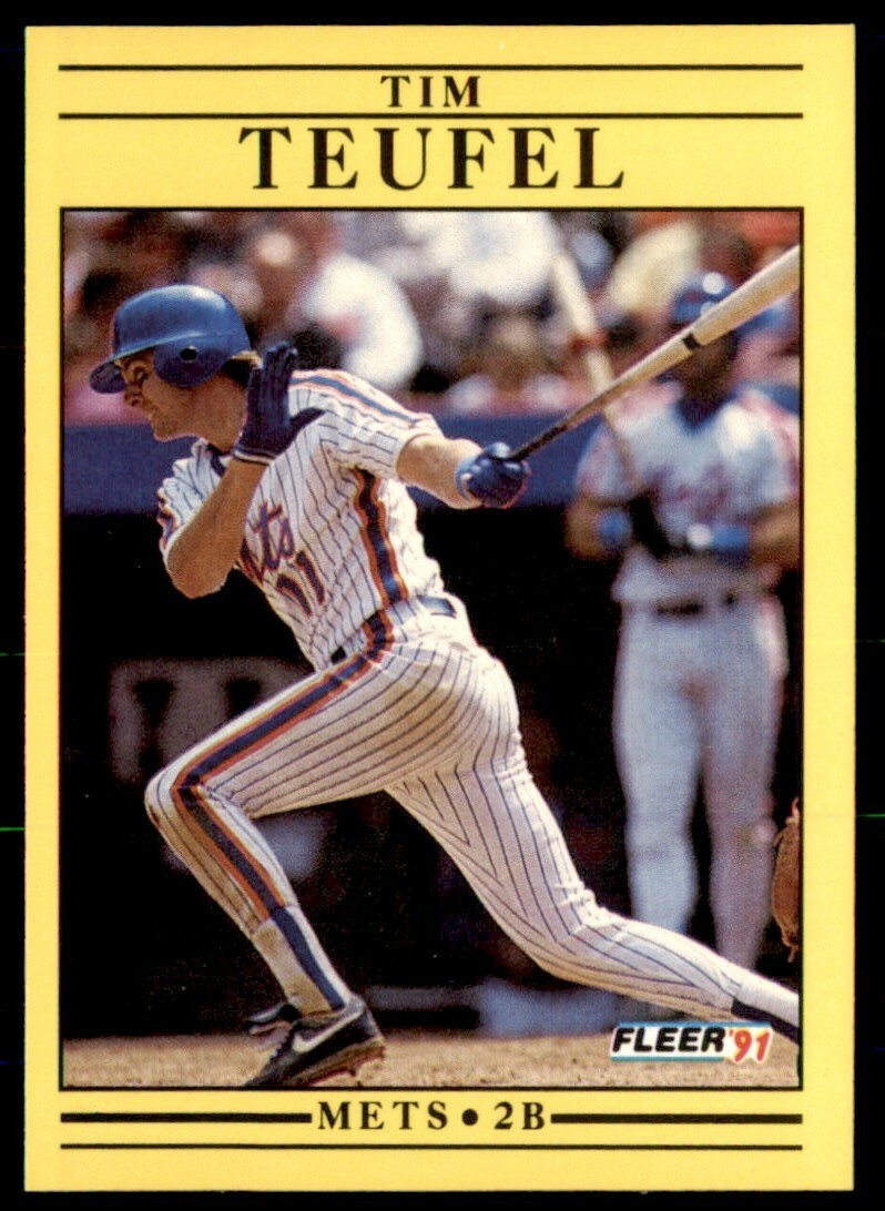 1991 Fleer Tim Teufel New York Mets #162