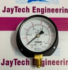 TESS EN 837.1 PRESSURE GAUGE 0 TO 14 PSI