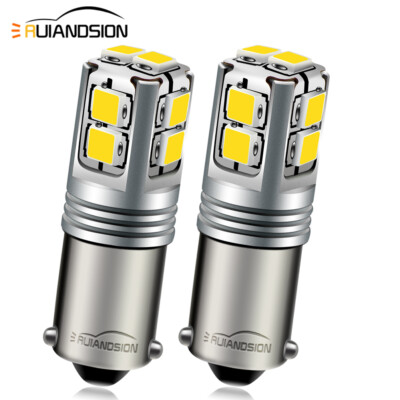 10 Ampoules LED BA9S T4W 3030 Blanc Froid 6V - Pour Feux De Position, Veilleuses, Intérieur