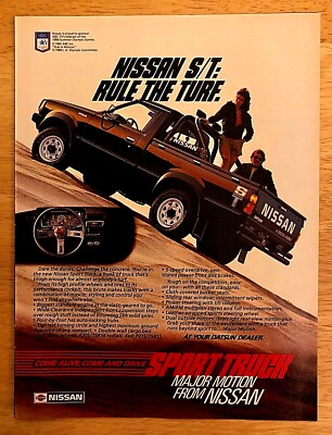 1984 NISSAN S/T SPORT TRUCK—ORIGINAL VINTAGE MAGAZINE PRINT AD | eBay