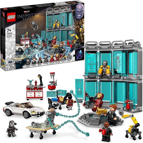 lego marvel avengers iron man armory set