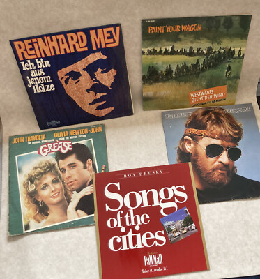 5x Schallplatten 12  Vinyl Grease, Peter Maffay, Reinhard Mey, Songs of the . -1