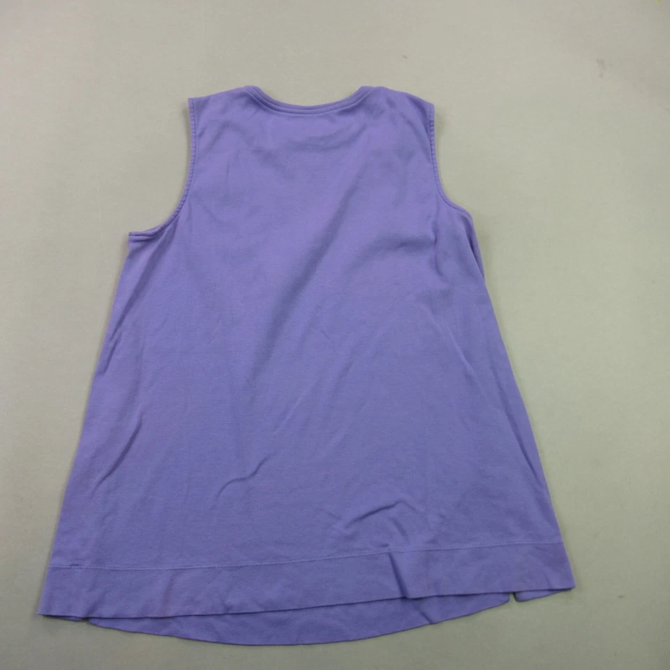 Camisa pulóver Jill para mujer mediana sin mangas informal ligera púrpura Foto 4 de 4