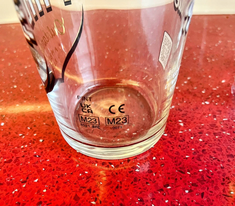 2x Fuller's London Pride Premium Ale Pint Glasses M23 Brand New Free Postage - Image 3 of 4