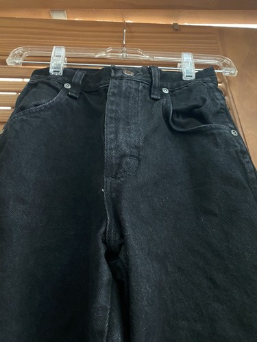 Wrangler 14 Slim BareBack Black Denim Jeans Girls Cowgirl - Picture 2 of 7