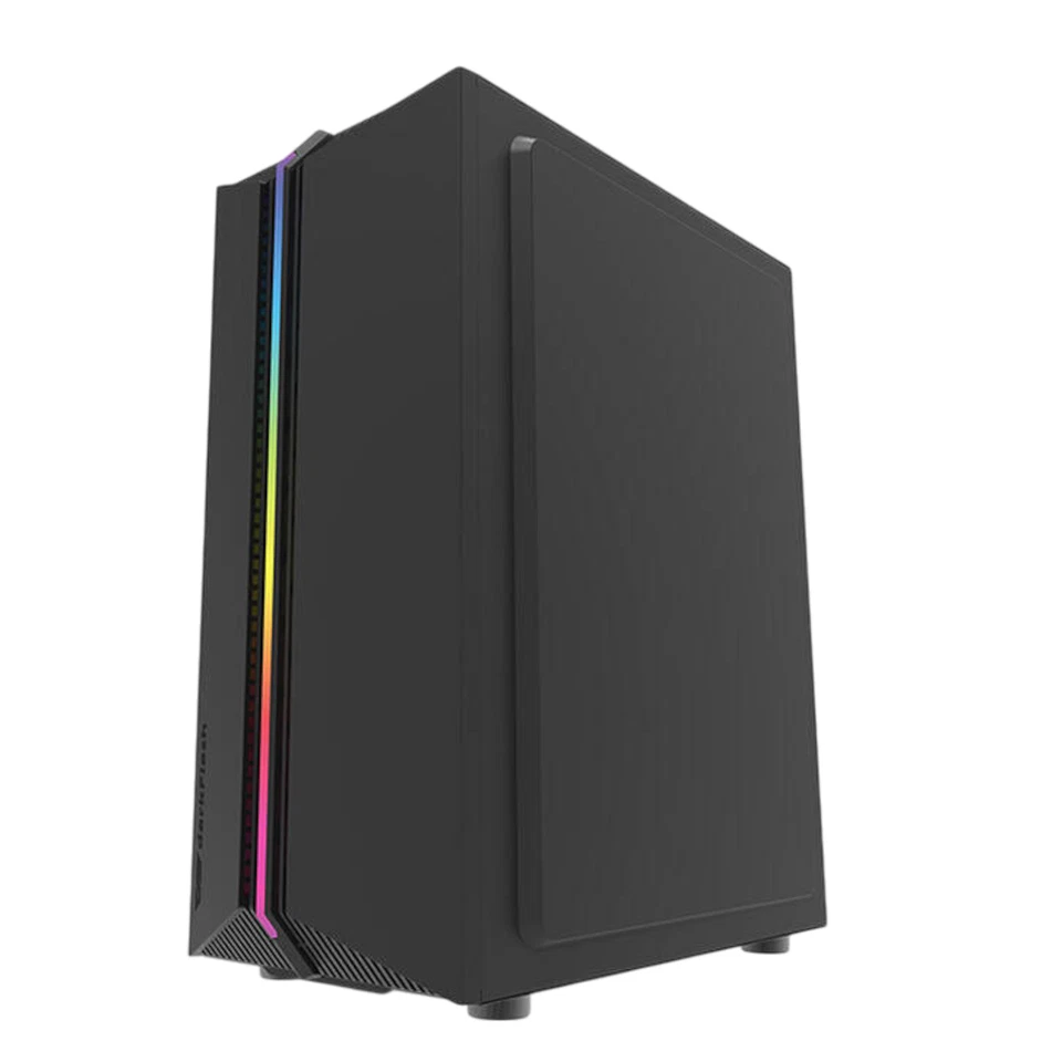 Gehäuse Gaming PC Computer 3 RGB Lüfter Midi Tower ITX M-ATX ITX USB 3.0 Schwarz - Bild 2 von 4