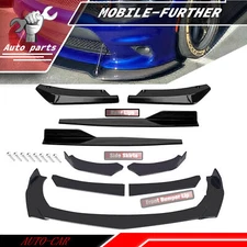 Glossy Black Front Bumper Lip Splitter Lower Spoiler Body Kit For Dodge Challeng