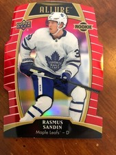 19-20 UD Allure Hockey Rookie Die Cut Red Rainbow 92 Rasmus Sandin