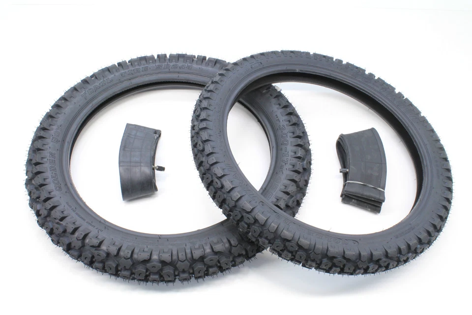 Conjunto de pneus e tubos de tração DOT CT90 CT110 TRAIL 90 110 Honda Knobby Golden #B61 - Imagem 4 de 4