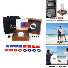 JST GAMEZ Washer Toss Games Set for Outdoor Lawn Backyard