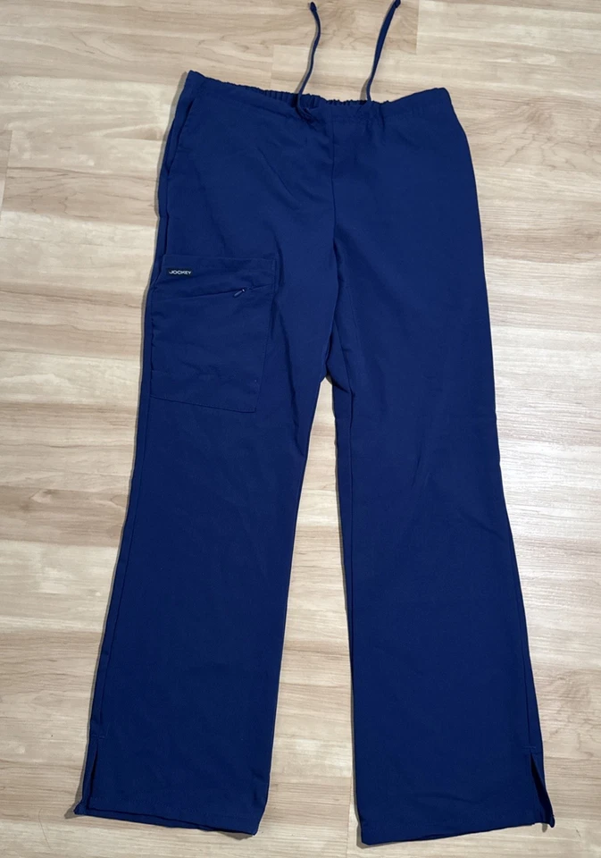 赛马磨砂裤女式小号小号海军蓝抽绳工装袋 — 第 2/4 张图片