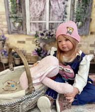 28inch Reborn Baby Doll Rooted Hair Toddler Girl Finished Handmade Toy Kids Gift