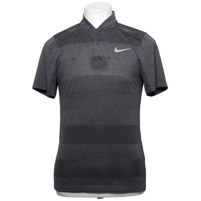 Nike Golf, Poloshirt, Größe: S, MODERN FIT, Grau, Polyester, Streifen #6oD