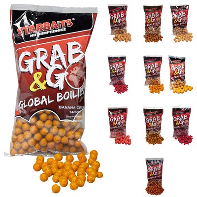 Starbaits Grab and Go Global Carp Boilies Karpfenfutter Karpfenköder Lockfutter