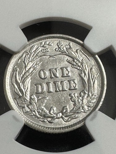 1900 Barber Dime, NGC AU Details, Free Shipping Offer, High Grade Details - Bild 2 von 3