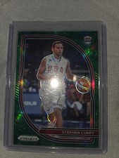 Panini 2020-21 Prizm USA Basketball Green Prizm Stephen Curry #10 FIBA World Cup