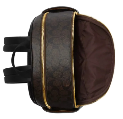 Coach Court C5671 Backpack in Signature Canvas Brown Black for