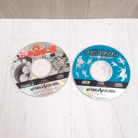 Sega Saturn Console bundle with 2 controllers, 10 games & cables Japanese Gray