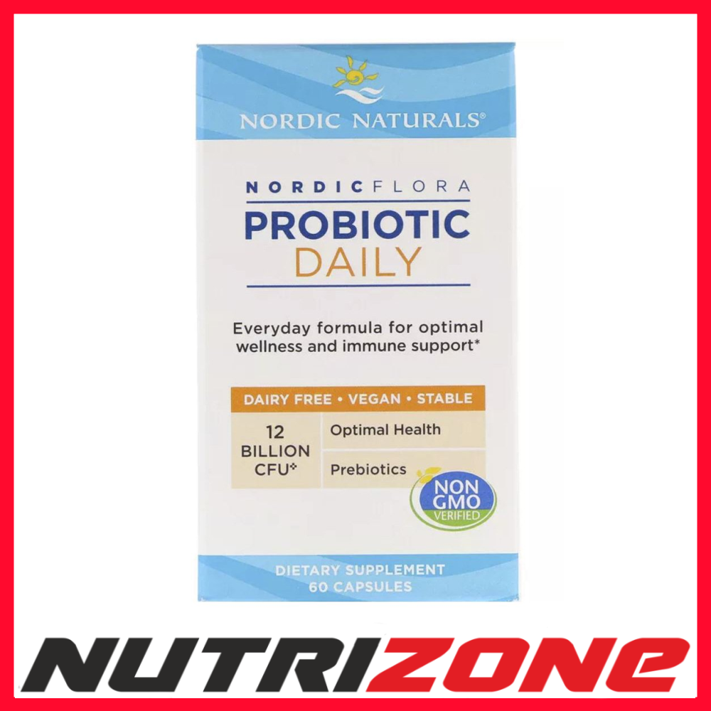 Nordic Naturals Nordic Flora Probiotic Daily 12 Billion CFU Prebiotics - 60 caps