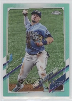 2021 Topps Chrome Aqua Refractor 84/199 Willy Adames #75 1k7b