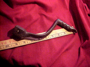 VINTAGE CAST IRON COOKSTOVE LID LIFTER GRATE SHAKER OLD