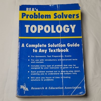 REA Topology Problem Solver Study Guide Emil G. Milewski PhD 1991 College Book