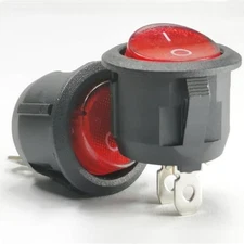 2Pcs On Off Power Toggle Switch Momentary DPDT 2Pin 12V Light Switch 