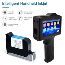 ToAuto Handheld Inkjet Printer Date QR Code Barcode Printing Logo Label Machine 