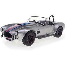 1965 Shelby Cobra 427 MkII Solido Works M Racing Silver 1:18 Diecast Model Car