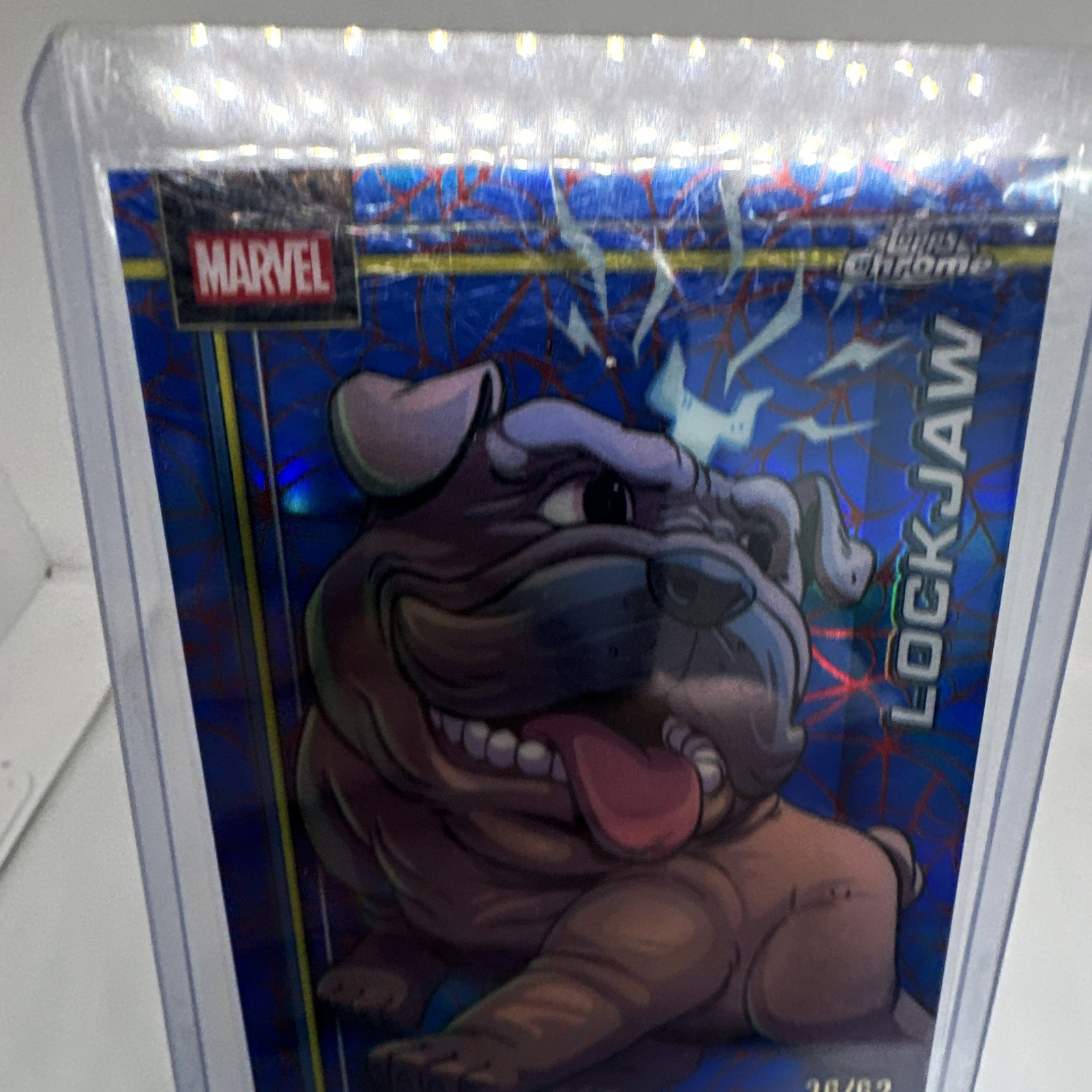 Topps Chrome 2022 Marvel Lockjaw #070 Non-Sport Trading Card Serial 36/62