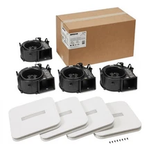 4-PACK Broan AR110LKVVF Flex 110 Cfm 1 Sone Exhaust Fan Light in White