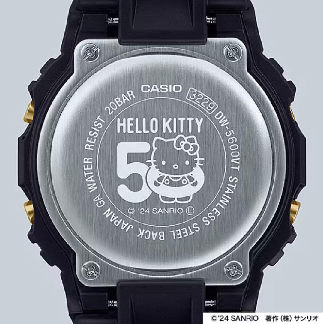 G-SHOCK Hello Kitty 50th Anniversary DW-5600KT24-1JR Black Sanrio